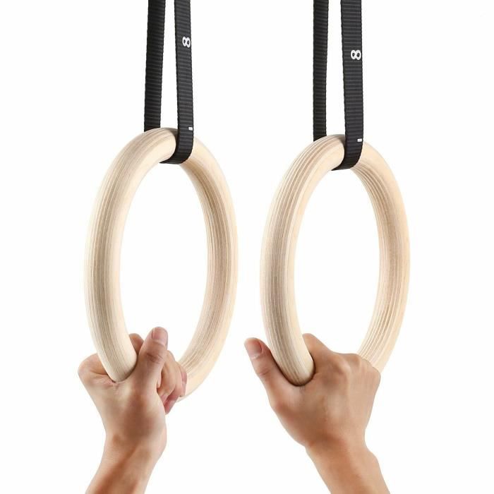 Kit Anneaux de Gymnastique | Coffret anneaux crossfit rings et autres accessoires FS018