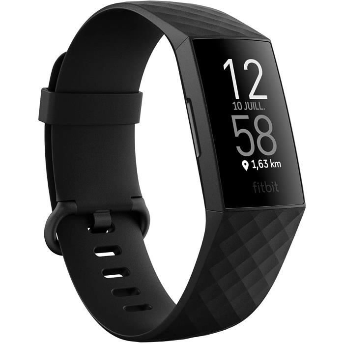Bracelet d'activité Fitbit Charge 4 pour la santé et le sport avec GPS