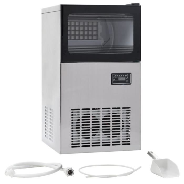 Home��Magnifique-Machine à Glaçons Machine pour Glace Appareil à glaçons 420 W Noir 45 kg - 24 h 9608