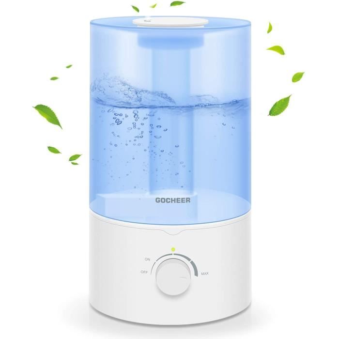Humidificateur pour la chambre à coucher, Gocheer 3.5L Cool Mist Humidifier for Baby Room Home Ultrasonic Humidifier Essential Oil D