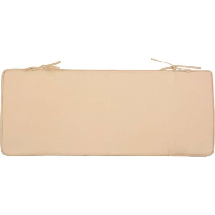 Esschert Design Coussin pour banc 98,5 x 39,5 cm Beige MF019