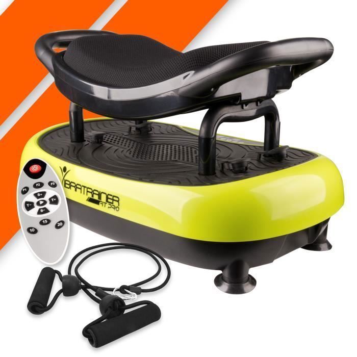 Bonplus BP | Plateforme Vibrante avec Siège | Wonder Fit | Rock n Fit | Fitness | Combat la Cellulite et la Rétention des Fluides |