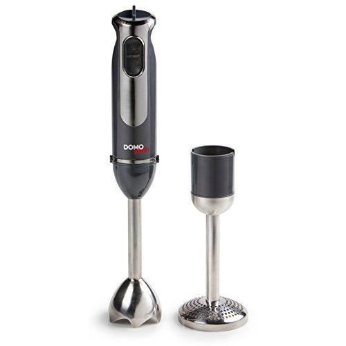 Domo DO 9067 M DO9067M MIXEUR Plongeant/Presse Puree, 800 W, Schwarz, Edelstahl - - Domo