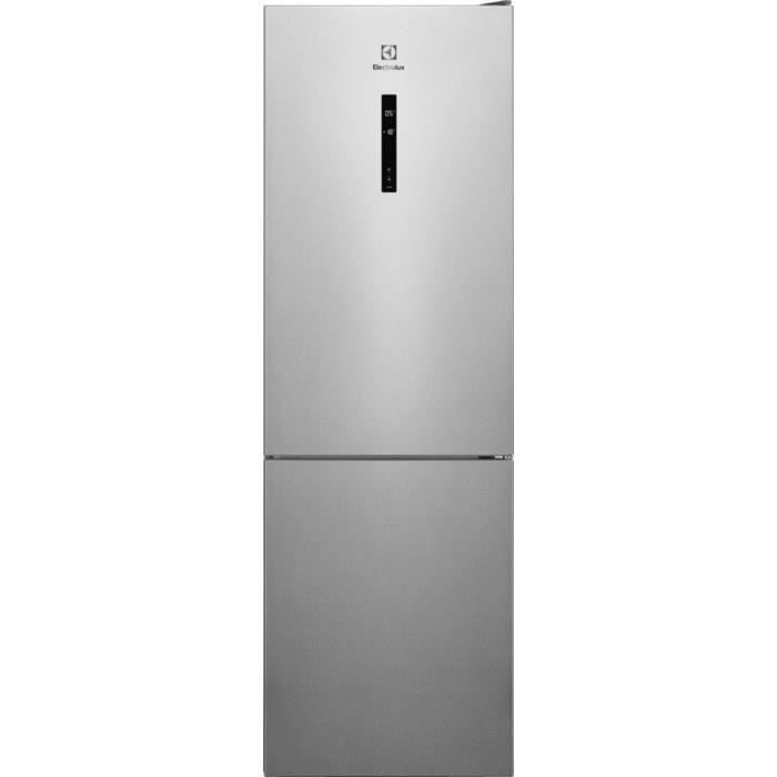 ELECTROLUX LNT7ME32X2 - Réfrigérateur congélateur bas - 302L (208+94) - No Frost - L60x H186cm - Inox
