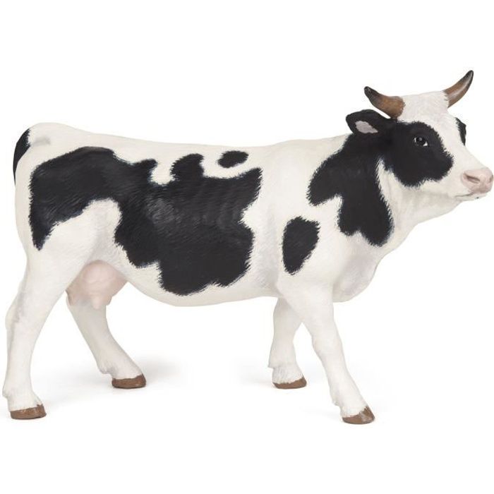 PAPO Figurine Vache - Noir et blanc