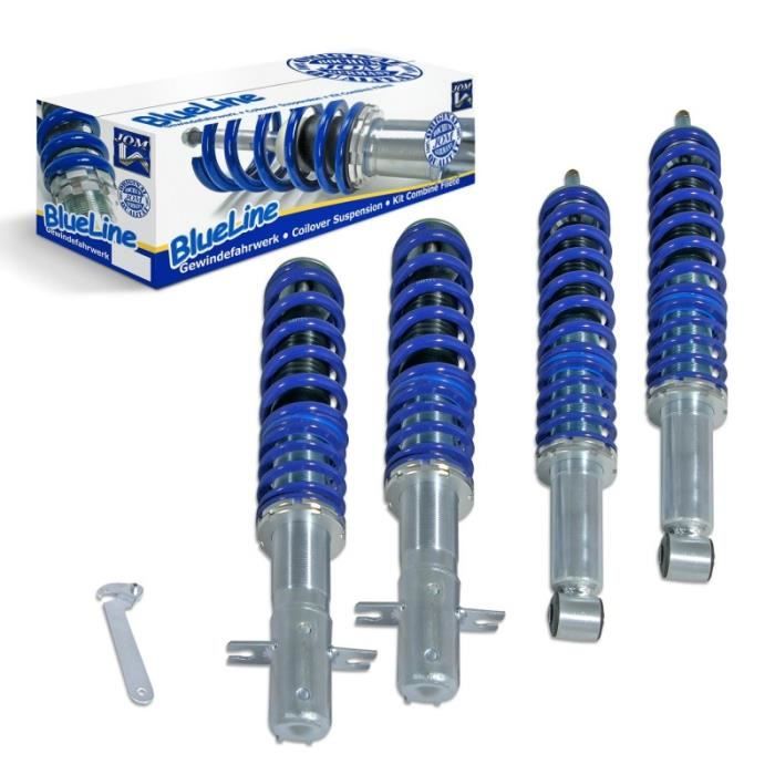 AMORTISSEURS SUSPENSIONS COMBINÉS FILETÉS JOM BLUELINE VW GOLF 1 ET CABRIOLET / SCIROCCO 1 ET 2