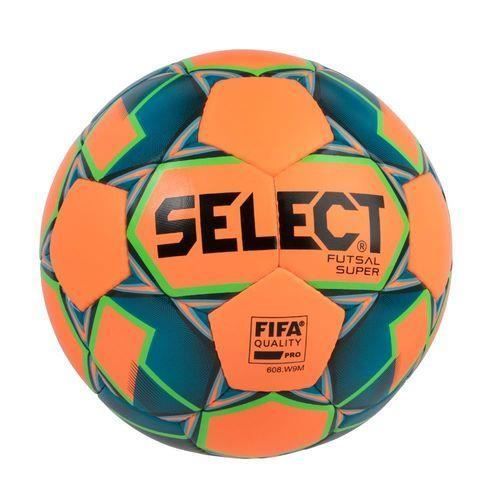 Ballon Select Futsal Super FIFA - orange/bleu - Taille 4 (futsal)