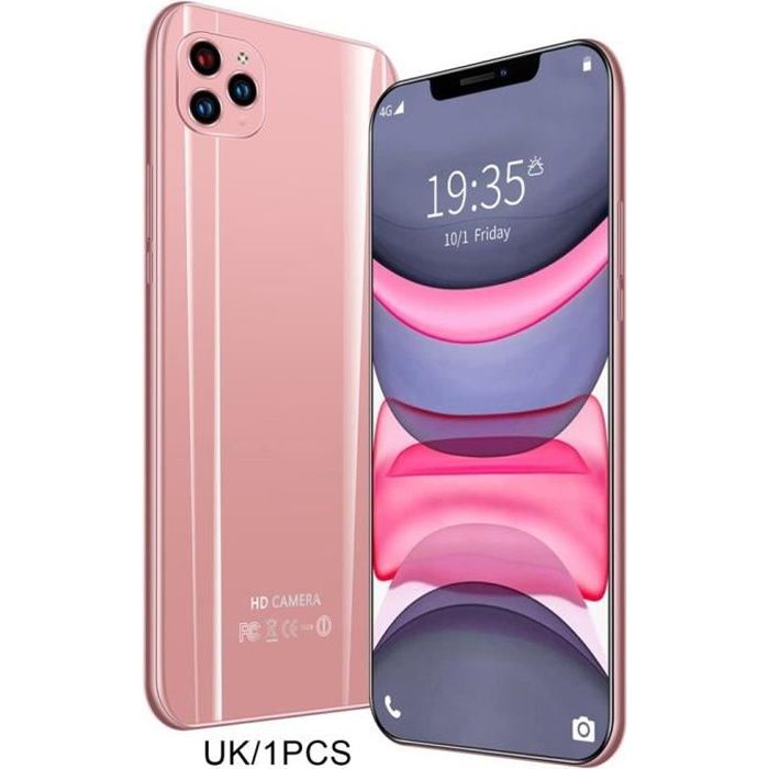 Nouveau I12Pro 1Gb + 8Gb Smartphone Android 6.1 Dual Sim Mobile Téléphone portable rose EU