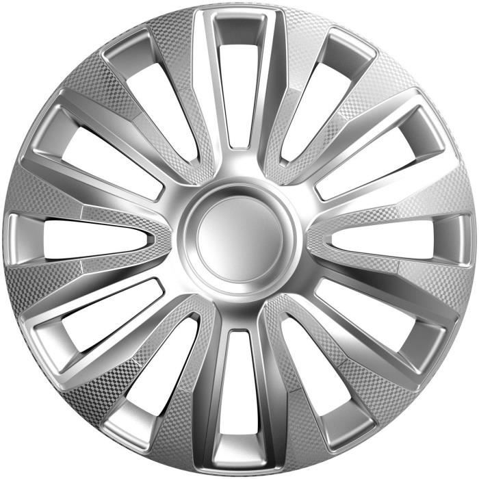 POLAIRE Enjoliveur Avalon Carbon Silver 16-