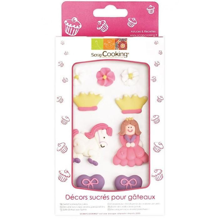 Décors sucrés pour décorer vos gâteaux et toutes vos pâtisseries sur l'univers des Princesses
