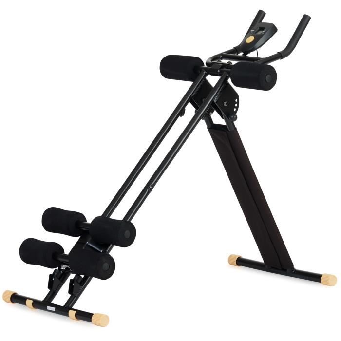 Appareil de Musculation Planche pour Abdominaux Pliable en Acier