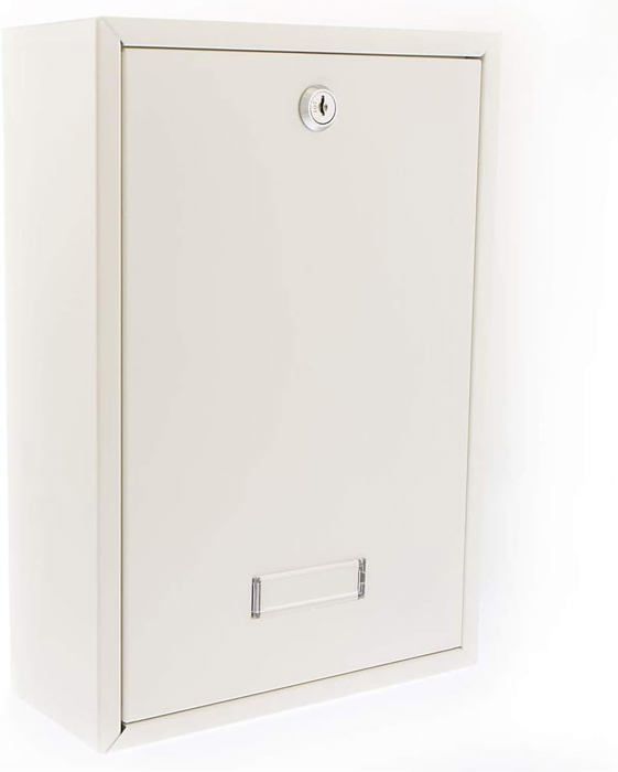 Boîte Aux Lettres Burg-Wachter MB11 Forth - Acier Galvanisé, Blanc, Verrouillable