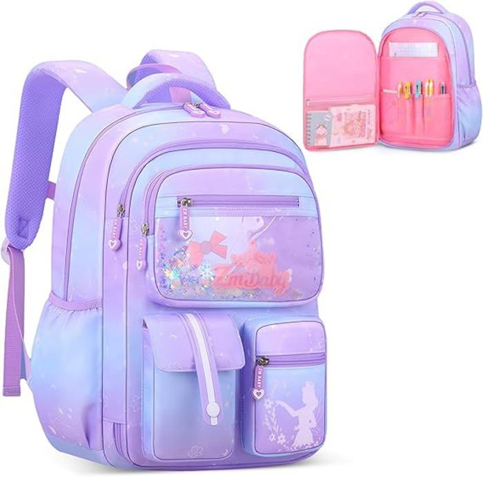Cartable Fille Primaire VASCHY Sac à Dos Enfant Léger Et