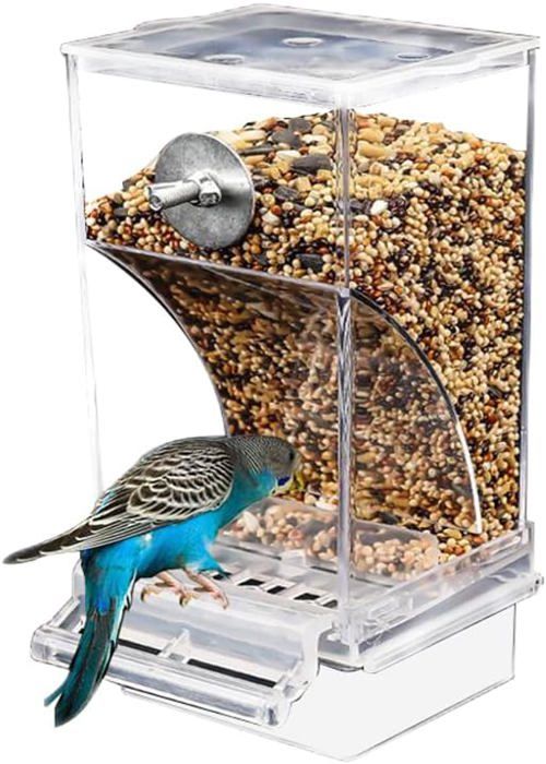 Meilleurs prix pour Mangeoire automatique pour oiseaux Anti-éclaboussures Accessoires pour cage à oiseaux Récipient pour perruches,canaris,calopsittes