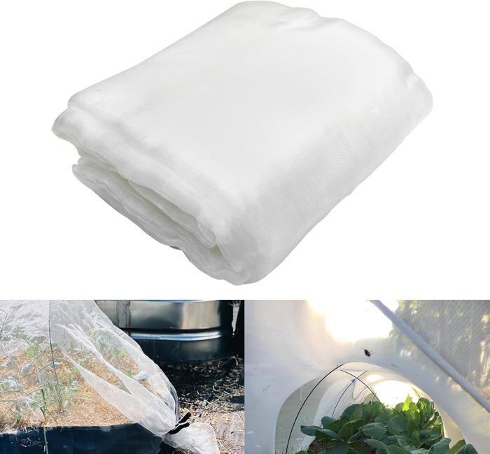Filet anti-insectes de jardin à mailles ultra fines 3 x 10 m couverture végétale cultures fruitières filet anti-insectes