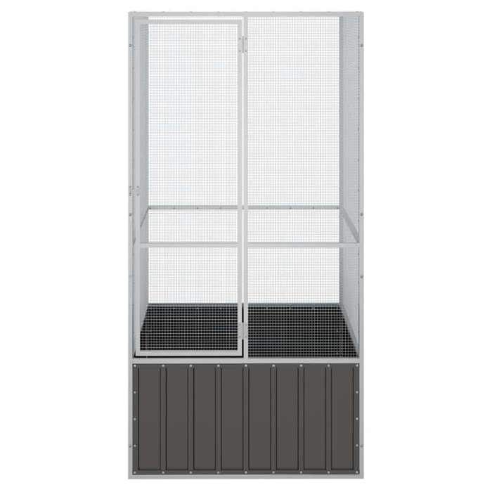 Comparer les prix de Volière pour Canaries Perroquet MVS - Cage à oiseaux Anthracite 111x107x211,5 cm Acier galvanisé - shop79732543