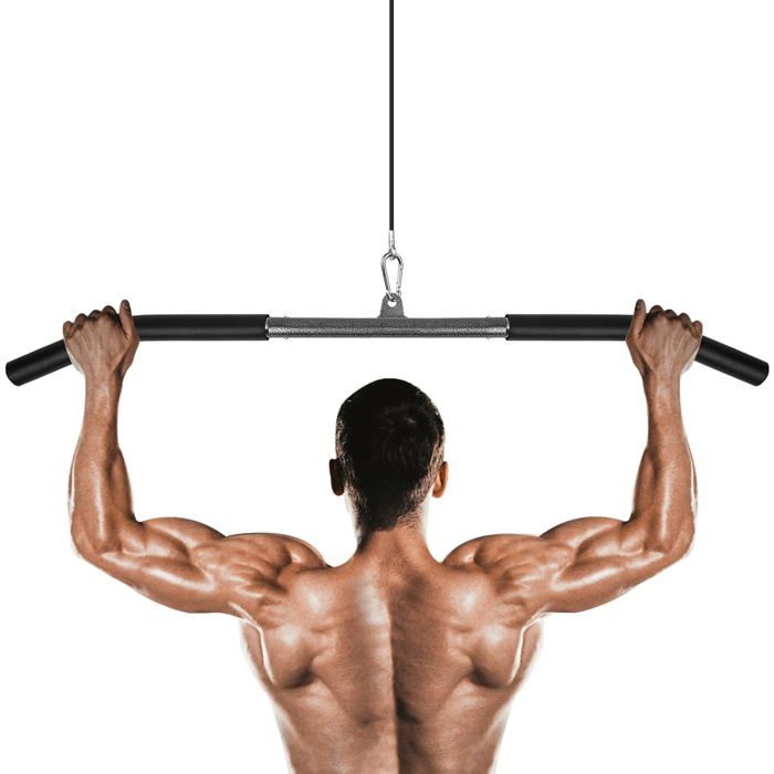 Barre rowing de tirage dorsal - Leaderfit' Equipement