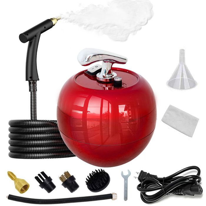 OUTIGO Nettoyeur vapeur portatif - Appareil de nettoyage de cuisine haute température - Rouge - Outigo