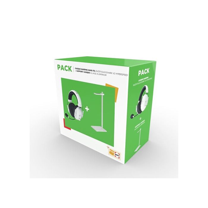 Pack FNAC RAZER BlackShark V2 HyperSpeed Casque de Jeu sans Fil E Sports RZ04 04960200 R3M1 + Support casque en aluminium - vue 4