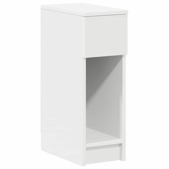BESTTable de chevet - Meuble de téléphone pour chambre - avec tiroir blanc 20 x 36 x 60 cm Nov993233
