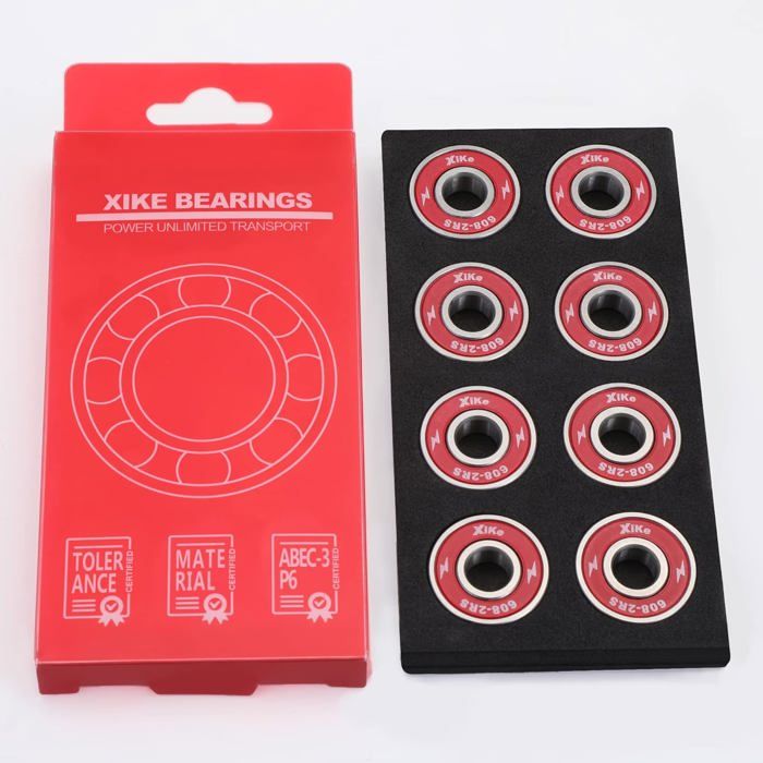 XiKe 608-2RS/608RS Roulements de skateboard 8x22x7mm, Double étanche et ...