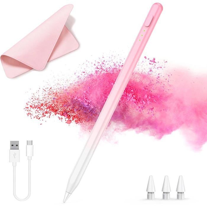 Stylet Pour Apple IPad 2025-2018,Charge Rapide,Rejet De Paume,Sensibilité à L'inclinaison,Pencil Pour IPad A16 11e/10e/9e-6e - Informatique