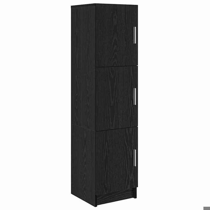 Meuble de rangement en chêne noir - vidaxl - 315x32x124 cm - Bois dingénierie - Capacité de rangement généreuse