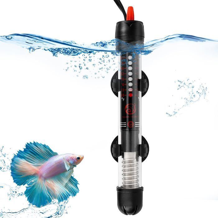 Meilleurs prix pour Chauffage Aquarium 25W avec Thermomètre Intégré et Ventouse Température Réglable Précise pour Tous Types de Poissons