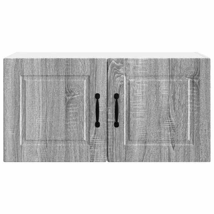 Moderne Armoire mural de cuisine SWEETY Cabinet cuisine avec porte Gris Sonoma 80x31x40 cm BB2227