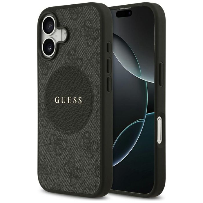 Guess Coque 4G Circle Classic Logo MagSafe pour iPhone 17 Noir - vue 4