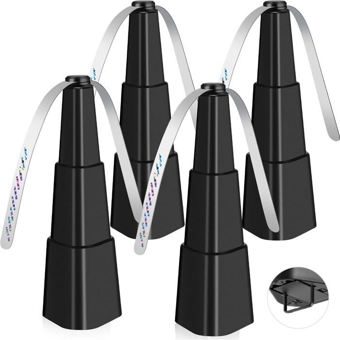 Ventilateur anti-insectes portable - Belle commode - Ensemble de 4 ventilateurs - Pales holographiques réfléchissantes