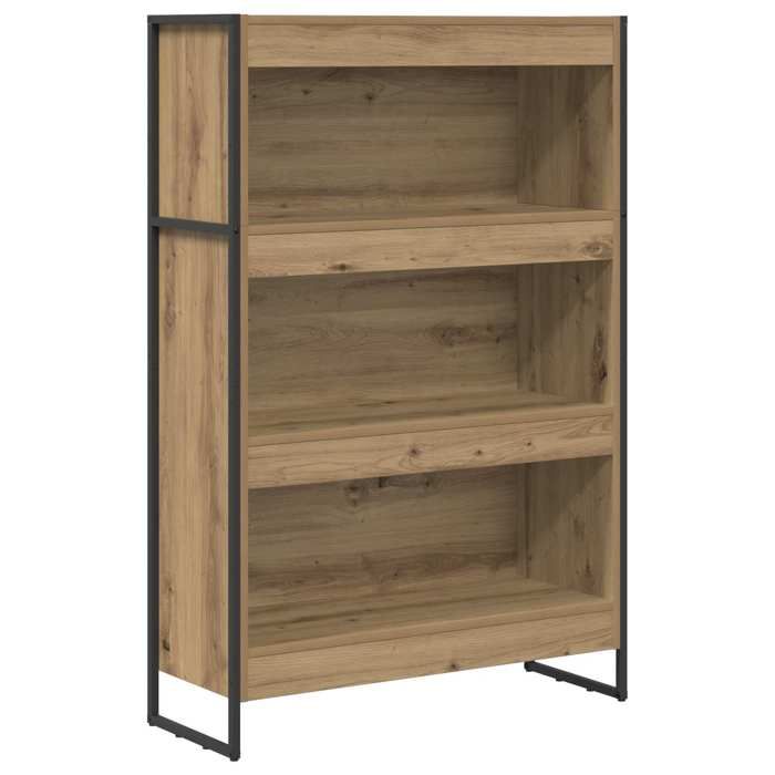 Meuble de Rangement Bibliothèque sur Pied Pour salon Chêne artisan 80x30x155 cm Bois dingénierie B2511