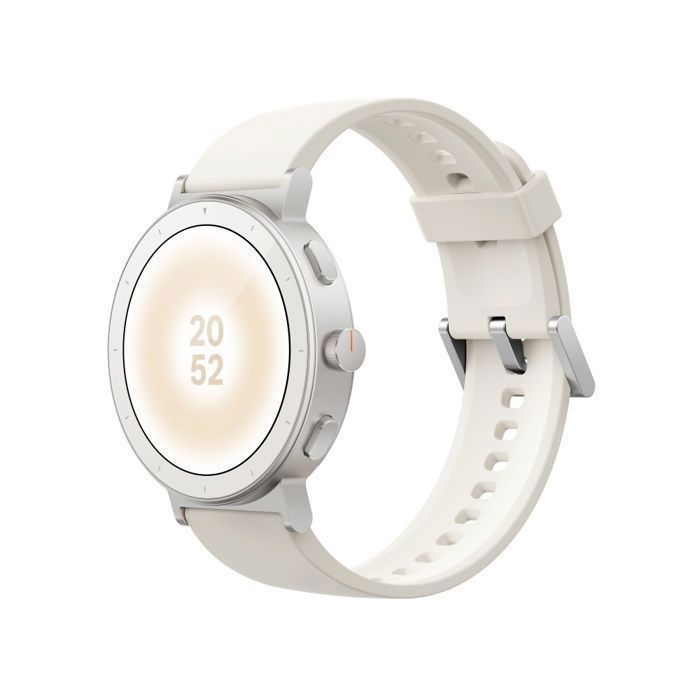 MONTRE INTELLIGENTE - realme Watch S5 143 AMOLED - Blanc Sable - Autonomie 20 Jours - GPS Intégré - Appel Bluetooth - 5ATM