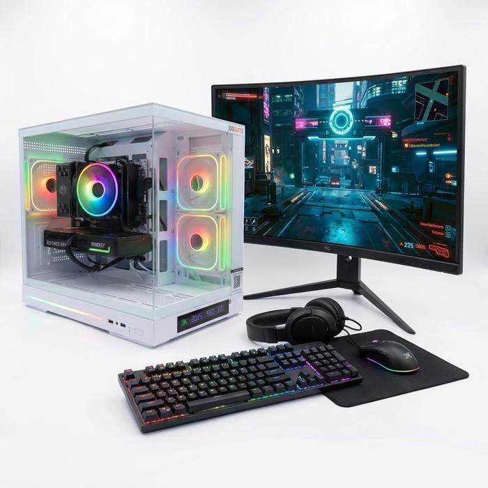 Pack DSGate PC Gamer Cloud Q – Intel Core i5 – GeForce RTX 5060 8 Go – DDR4 – SSD – Windows 11 + Écran 24 5 165 Hz + Combo G LAB – Assemblé France Neuf - vue 4
