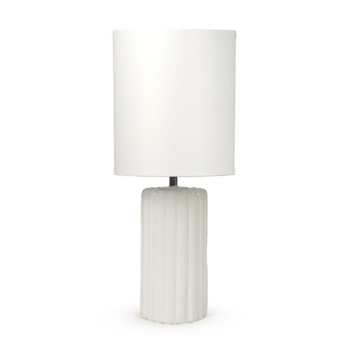 Lampe à poser en céramique blanche - Palladio - Maison Pavane