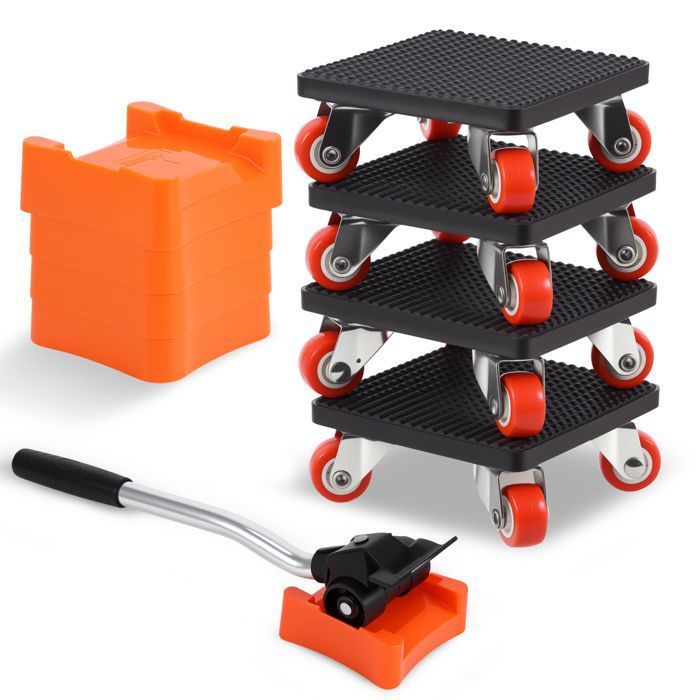 Leve Meuble Lourd Deplace Meuble Kit avec Roue Rotative à 360 Degrés et Leve Meuble Utilisé pour Déménagement Meubles Lourds
