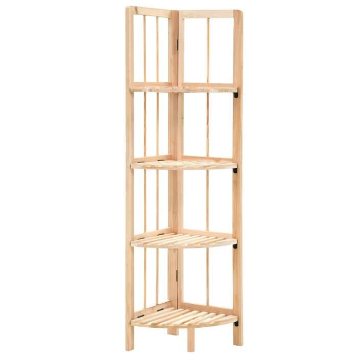 Bibliothèque en Bois - Beige - Étagère dangle - Bois de cèdre 27x27x110 cm - Étagère Salon qsb45g