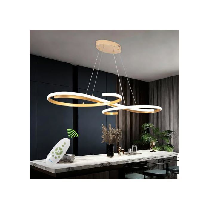 Suspension LED moderne pour table à manger L120 cm lampe de salle à manger à intensité variable lampe de cuisine à intensité