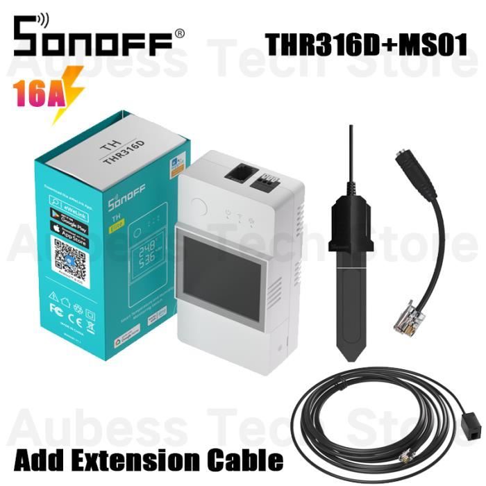 20A MS01 RL560-SONOFF TH Original Interrupteur Intelligent WiFi Avec
