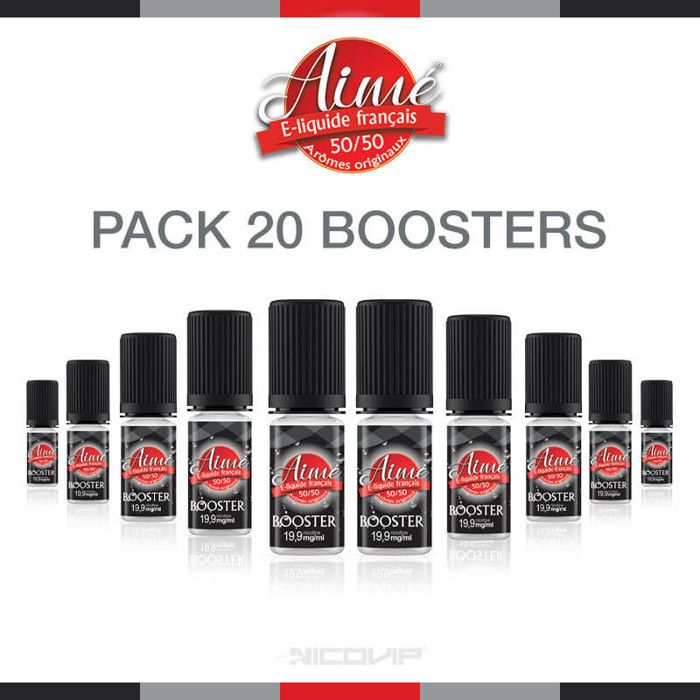 elfbar nachfüll pod läuft aus Pack 20 E-liquides Boosters De Nicotine Aimé 50-50
