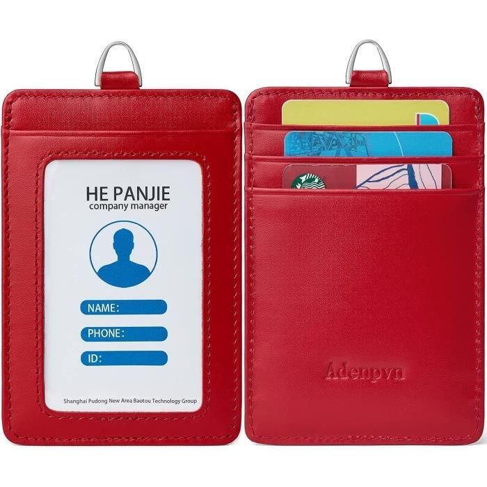 Porte-cartes JAGUAR En Cuir - 10 Fentes Pour Cartes - Compact 7.5x9.5x2 Cm - Bleu - 8