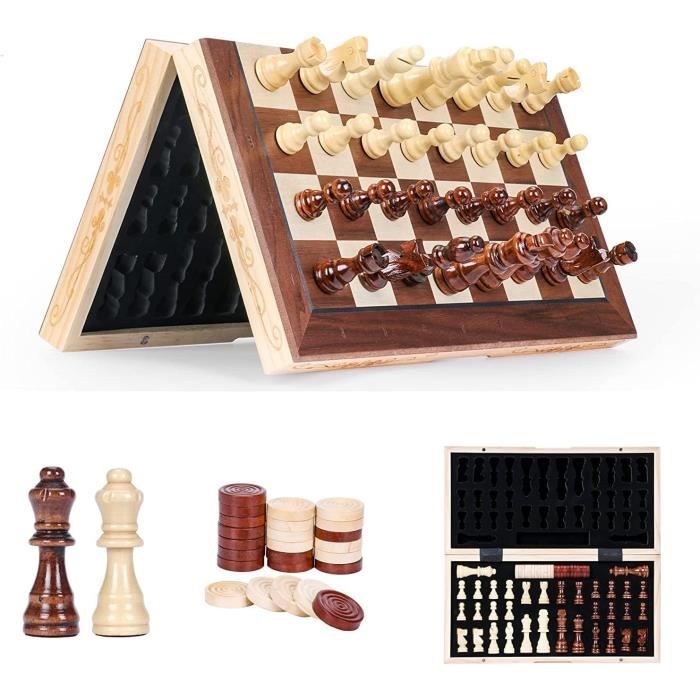 Jeu D'échecs De Voyage Artisanal – Fabrication Indienne En Bois