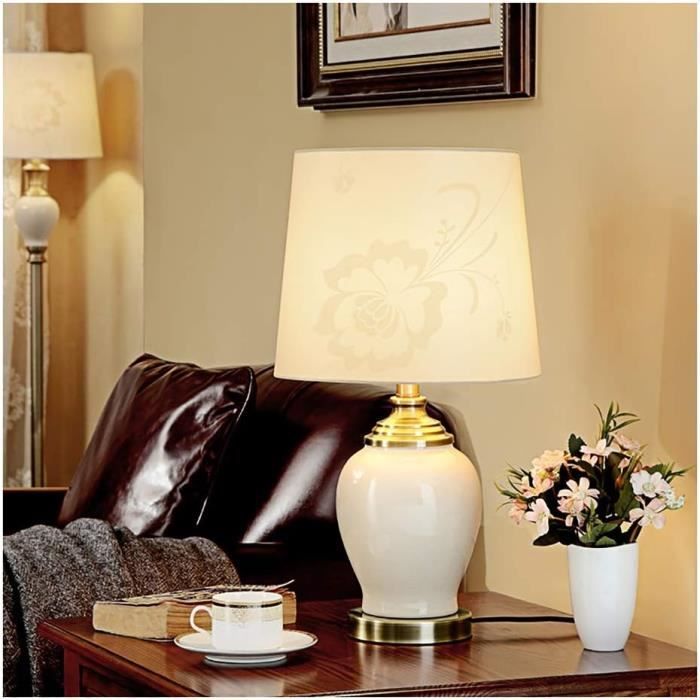 Lampe A Poser Table De Chevet Lampes De Chevet Petit Lampes De Tissu Abat-Jour De Chevet Lampes