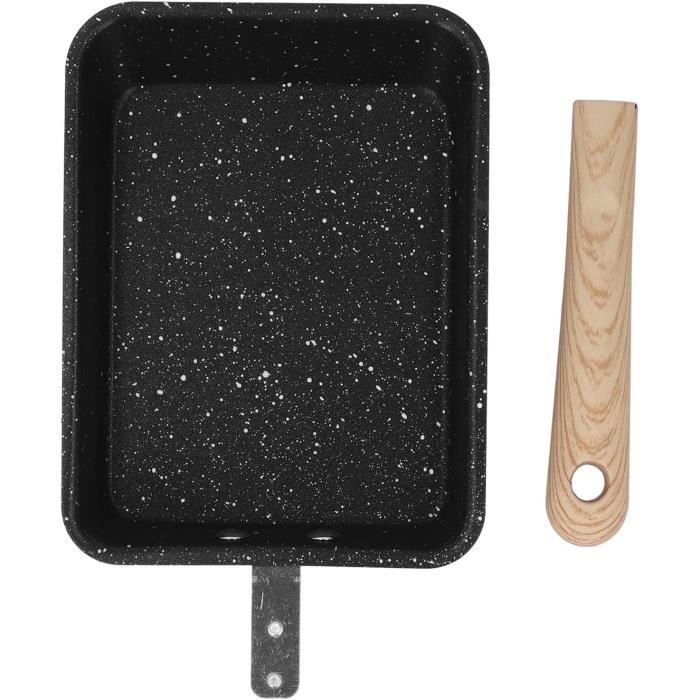Poêle Japonaise En Fer Forgé 28 Cm Avec Couvercle Bois – Casserole Wok Traditionnelle Non Revêtue, Idéale Gaz, Induction & Four