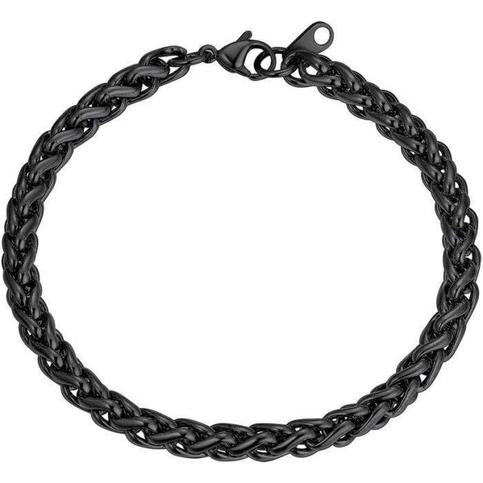 Gourmette Homme PROSTEEL Chaîne Figaro 6mm/9mm/13mm Acier Inoxydable Ou Plaqué Or - Bracelet 19cm/21cm