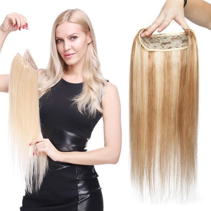 Extension Cheveux,No1528, Naturel Fil Invisible Maxi Volume Rajout Une  Piece Monobande 100% Humain Double Fil Transparent Enfiler - Cdiscount Au  quotidien