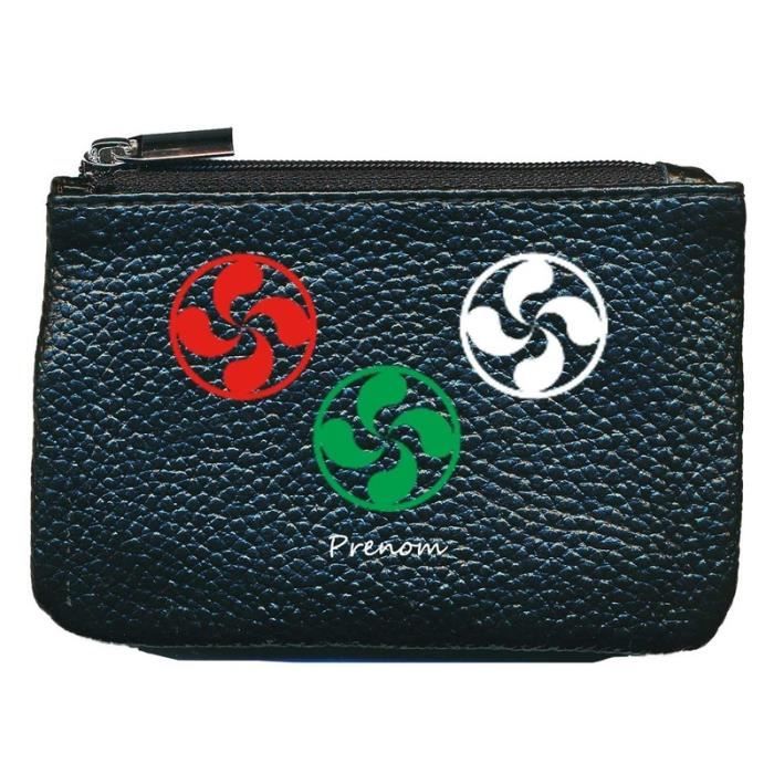 Porte-monnaie Motif Drapeau Suisse - Cuir Fin, Fermeture éclair, 11,5x10,5 Cm, Compact - 6