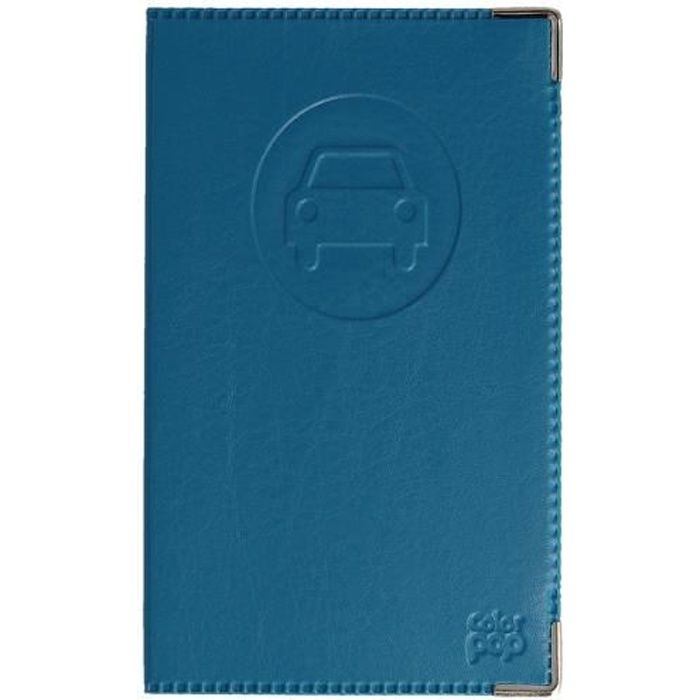 Porte-papiers Voiture Français - Étui Carte Grise & Permis Conduire Format Carte - PVC Extraplat - Made France