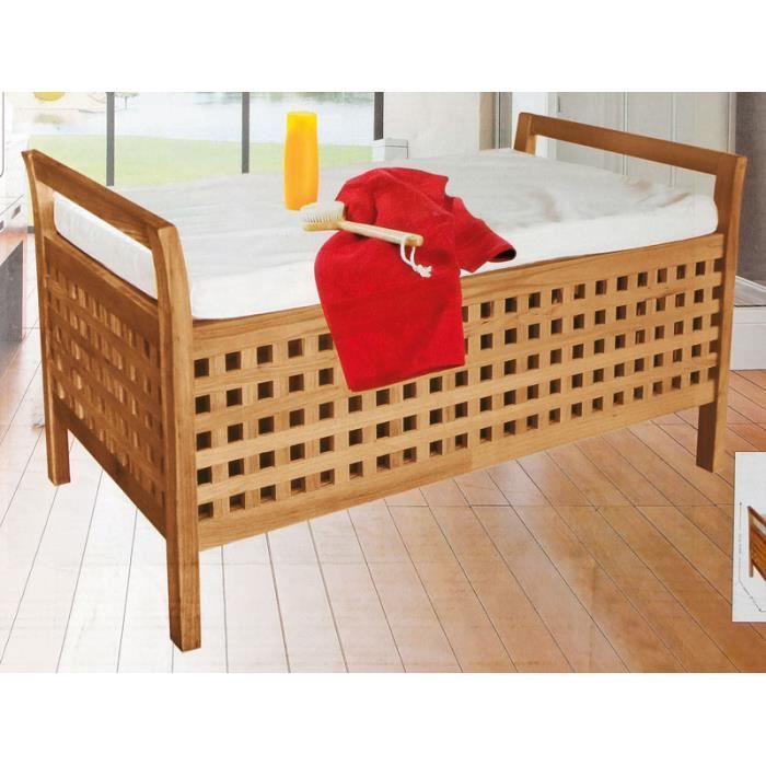 Banc Banquette Coffre De Rangement En Bois De Noyer Avec Coussin Achat Vente Banc D Exterieur Banc Banquette Coffre De Ra A Prix De Folie 4052826042487 Soldes Sur Cdiscount Des
