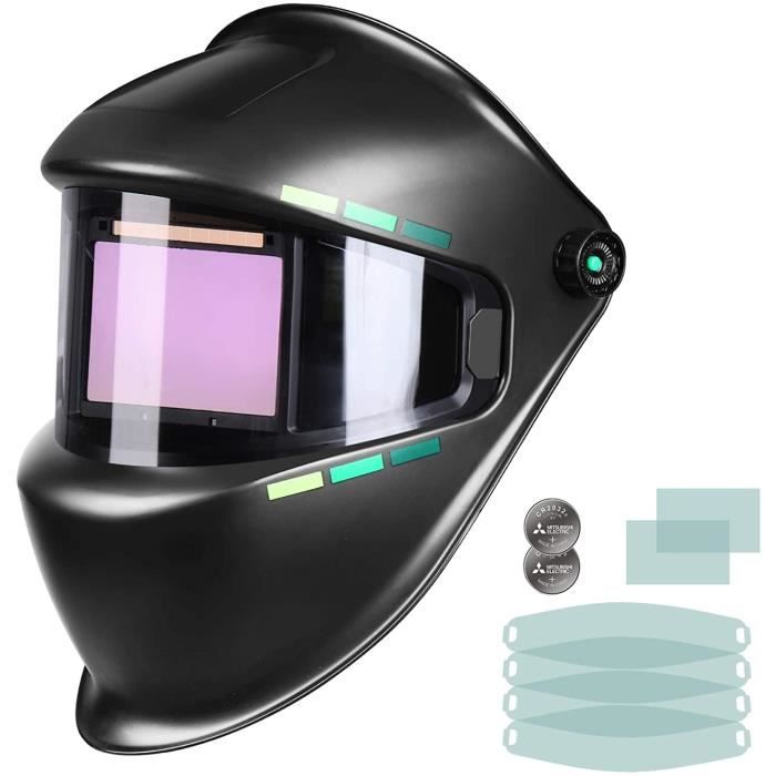 Casque Soudure Automatique DOKA Real Color – Masque Caméléon TIG MIG MAG MMA – Fenêtre 93x43 Mm, DIN 4/9-13, Mode Meulage